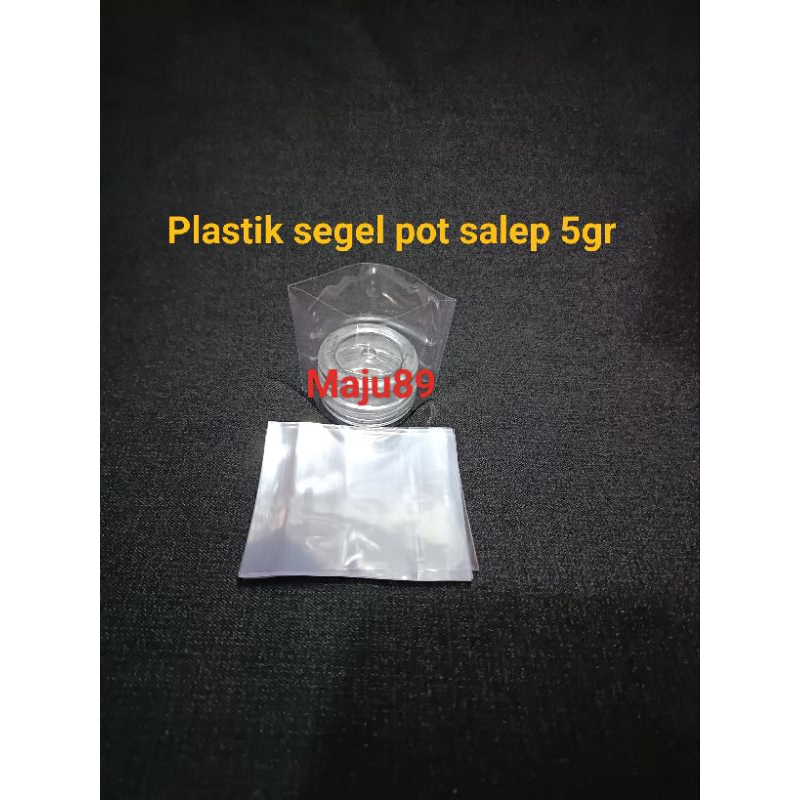 plastik segel pot salep 5gr(isi 50pc) plastik shrink segel