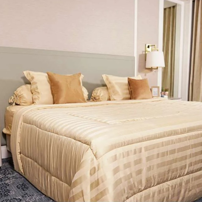 Sprei set motif salur 1 set TINGGI 20cm berbagai warna motif salur ukuran 90x200 120x200 160x200