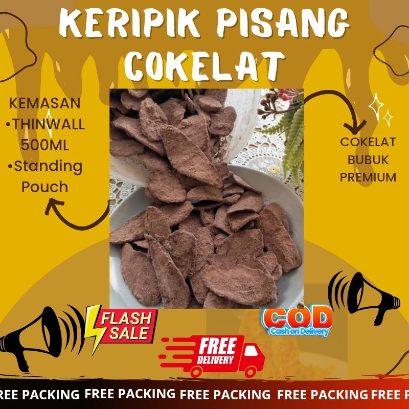 

Keripik pisang cokelat bubuk by jajananbangrandy 150gram || Keripik pisang cokelat manis || Keripik pisang manis