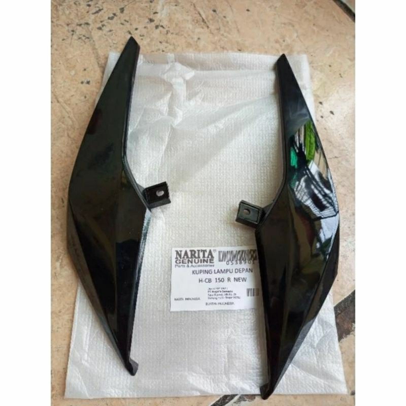 kuping lampu depan cb150r new cb150 r new led hitam