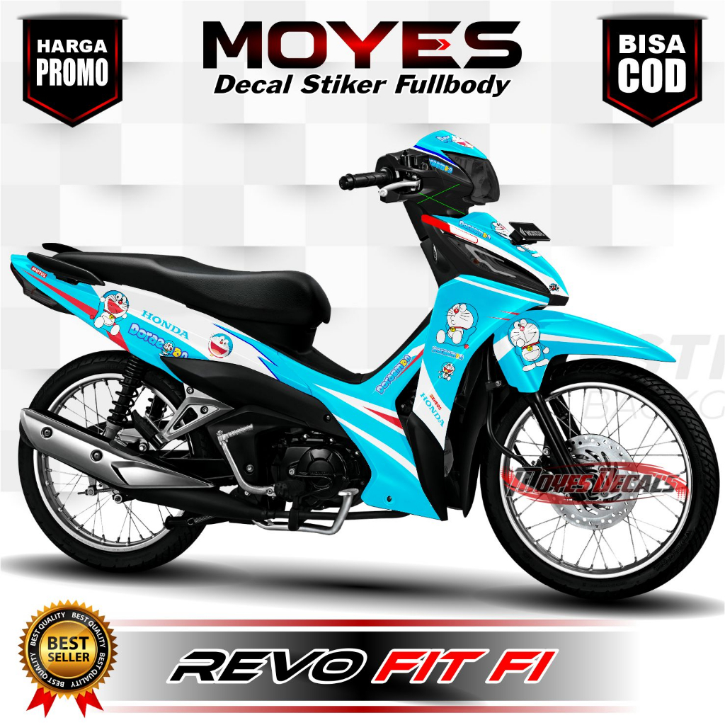 Decal Revo Fit Fi New Full Body - Stiker Motor Revo Fi Full Body - Dekal Revo Fit New Full Body MOTI