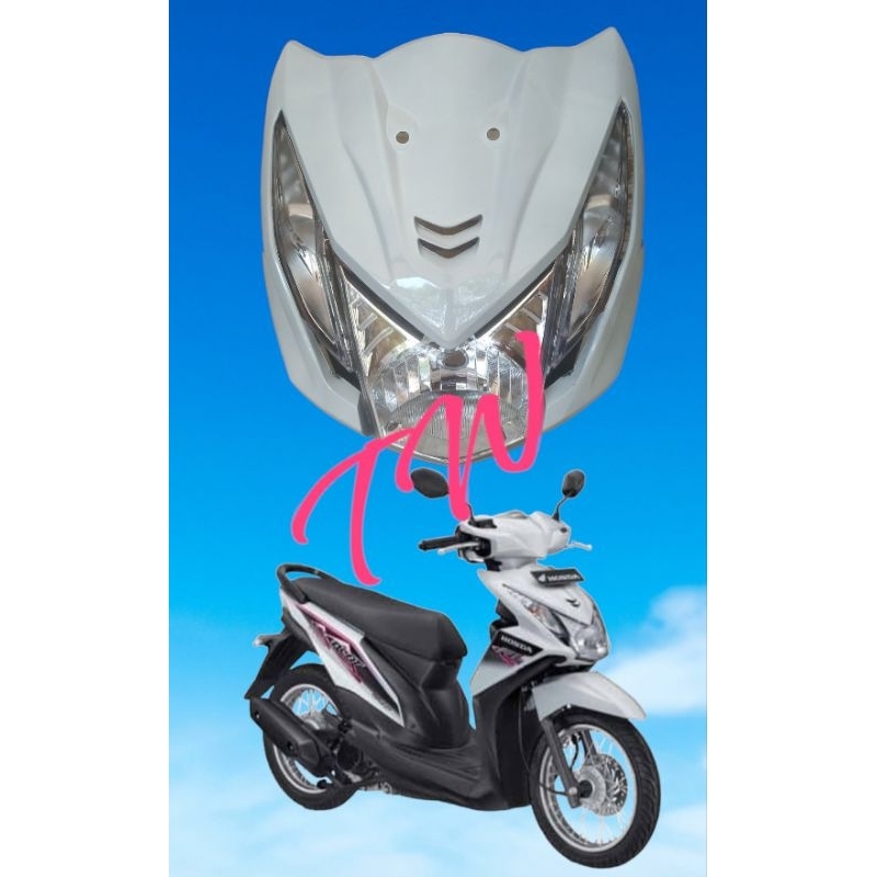 tameng honda beat fi +sen+lampu depan (1set)