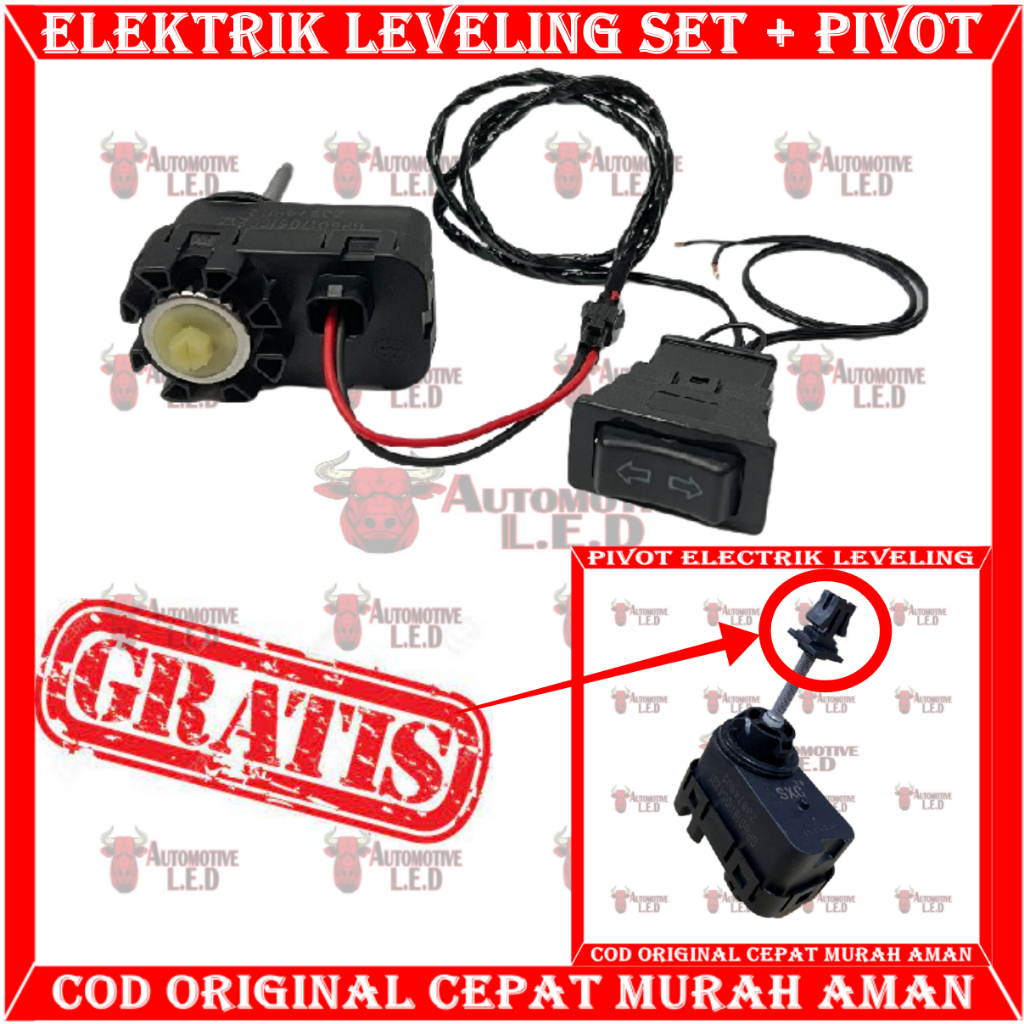 ORIGINAL ALAT ELEKTRIK LEVELING LAMPU 1 DINAMO PLUS SAKLAR NAIK TURUN LEVELING LAMPU PROJECTOR