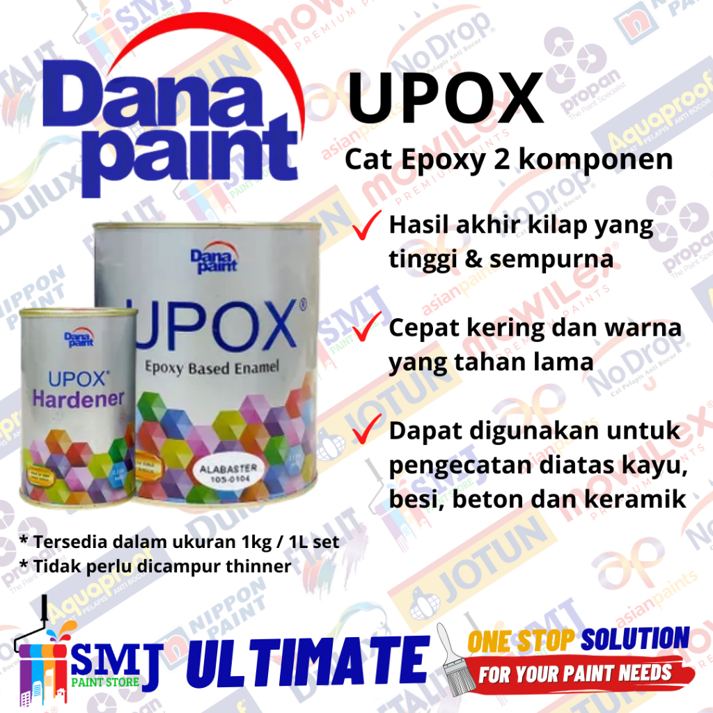 CAT EPOXY GARIS PARKIR LANTAI KERAMIK UPOX DANAPAINT