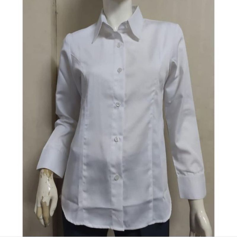 Kemeja Putih Wanita Lengan Panjang Tatum