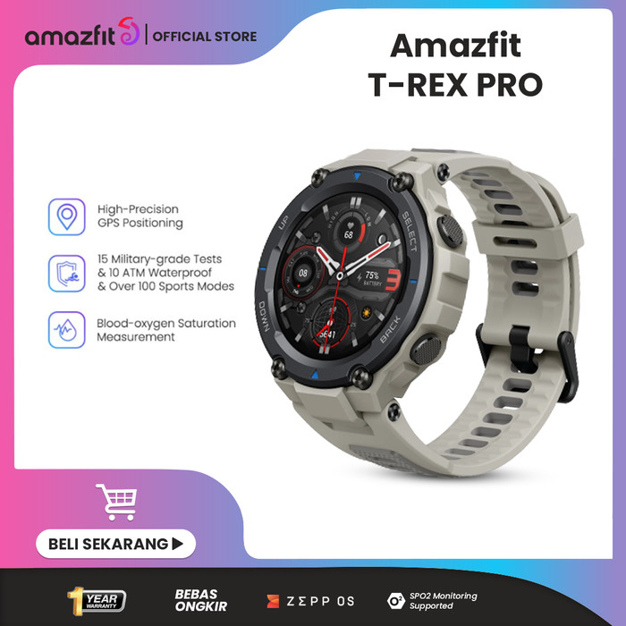 Amazfit Official T-Rex Pro Women Smartwatch