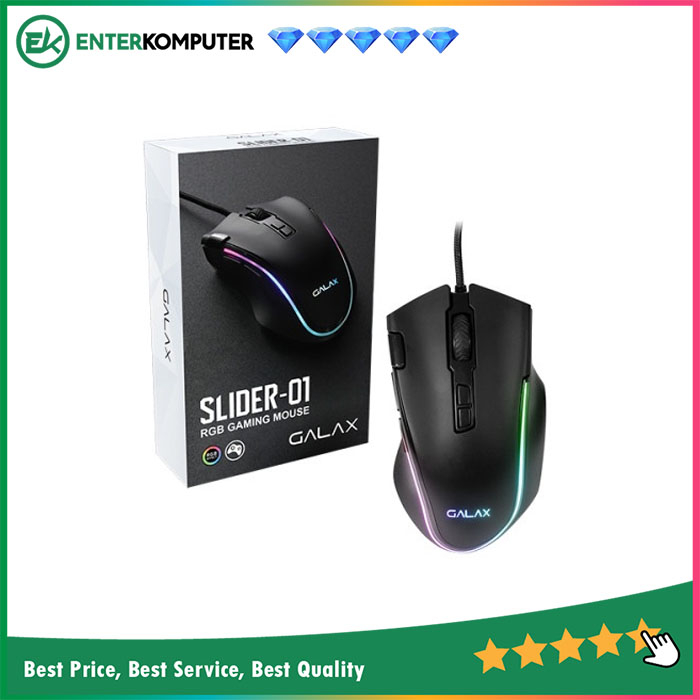 GALAX SLIDER-01 Wired Gaming Mouse RGB - 7200DPI