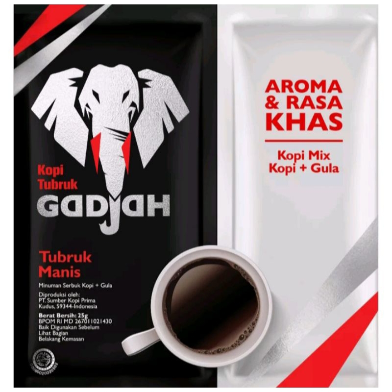 

Kopi Gajah Kopi Tubruk Gadjah Asli dan Manis