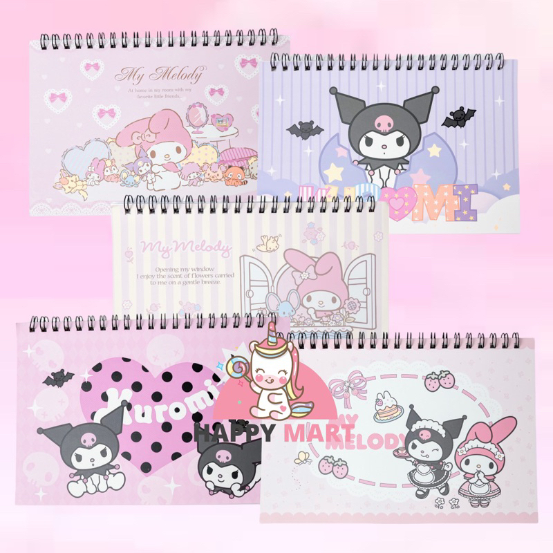 

Buku Sticker motif sanrio kuromi / melody / cinnamoroll