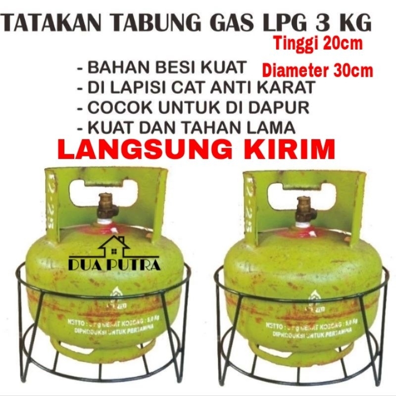 tatakan gas rak gas LPG 3kg tempat gas LPG