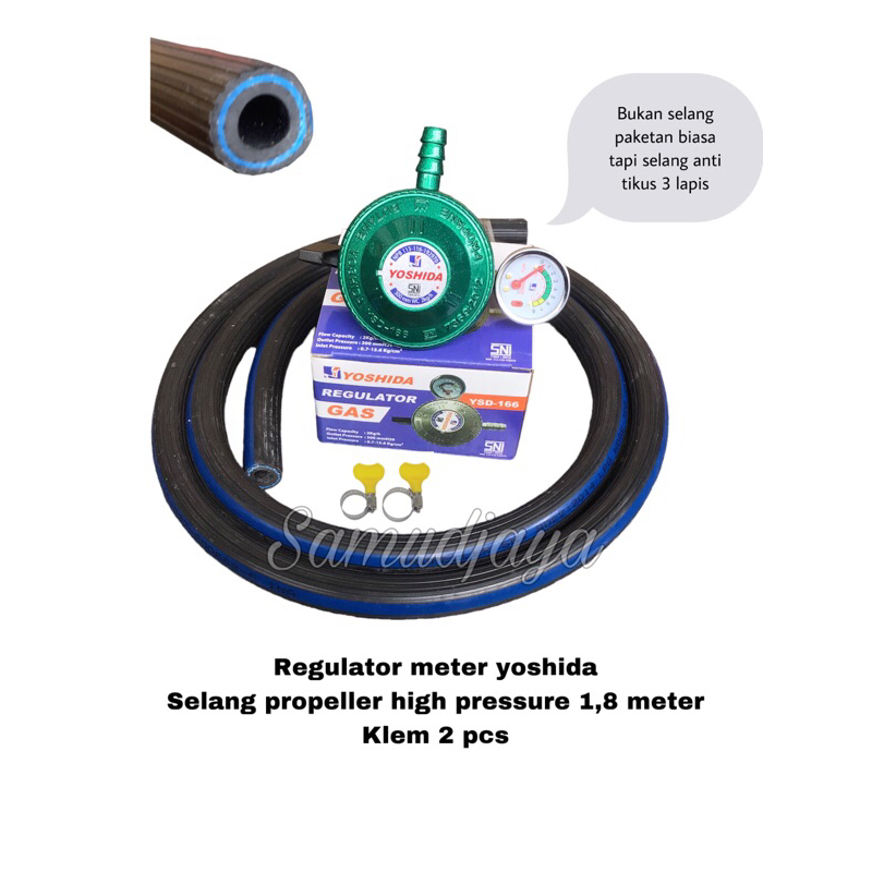 Regulator dan selang paket YOSHIDA