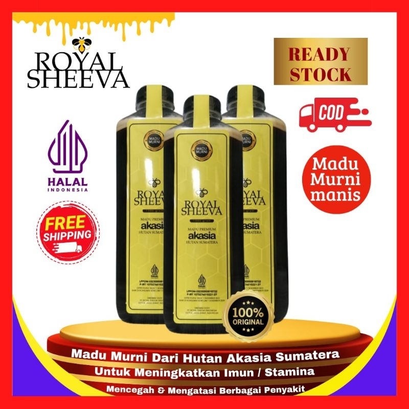 

PROMO BUNDLE 3 pcs Madu Murni Royal Sheeva 1.3 kg | Premium Asli 100% Halal MUI dari Hutan Akasia Sumatera