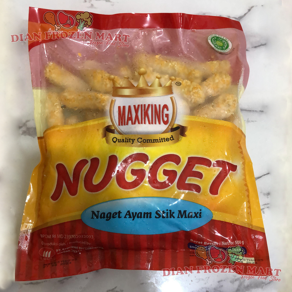 

Maxiking Nugget Ayam Stick 500 Gr I Chicken Nugget Stick