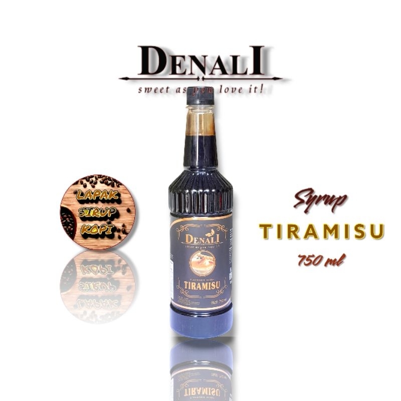 

Denali - Tiramisu syrup 750ml - sirup minuman rasa tiramisu