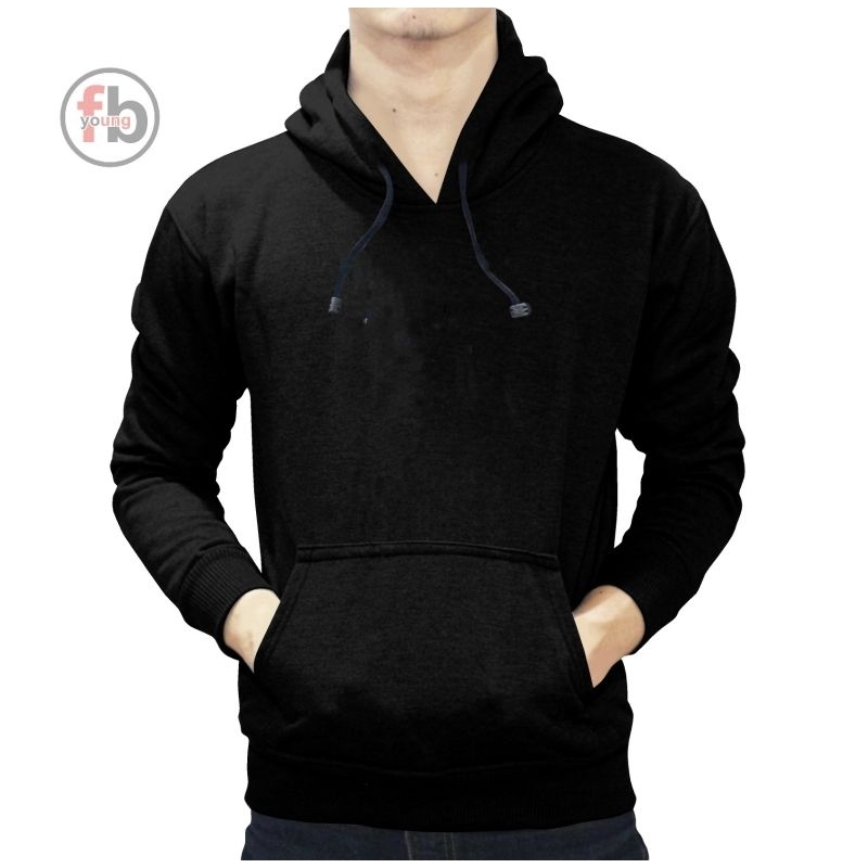sweater hoodie kaos kupluk polos lengan panjang