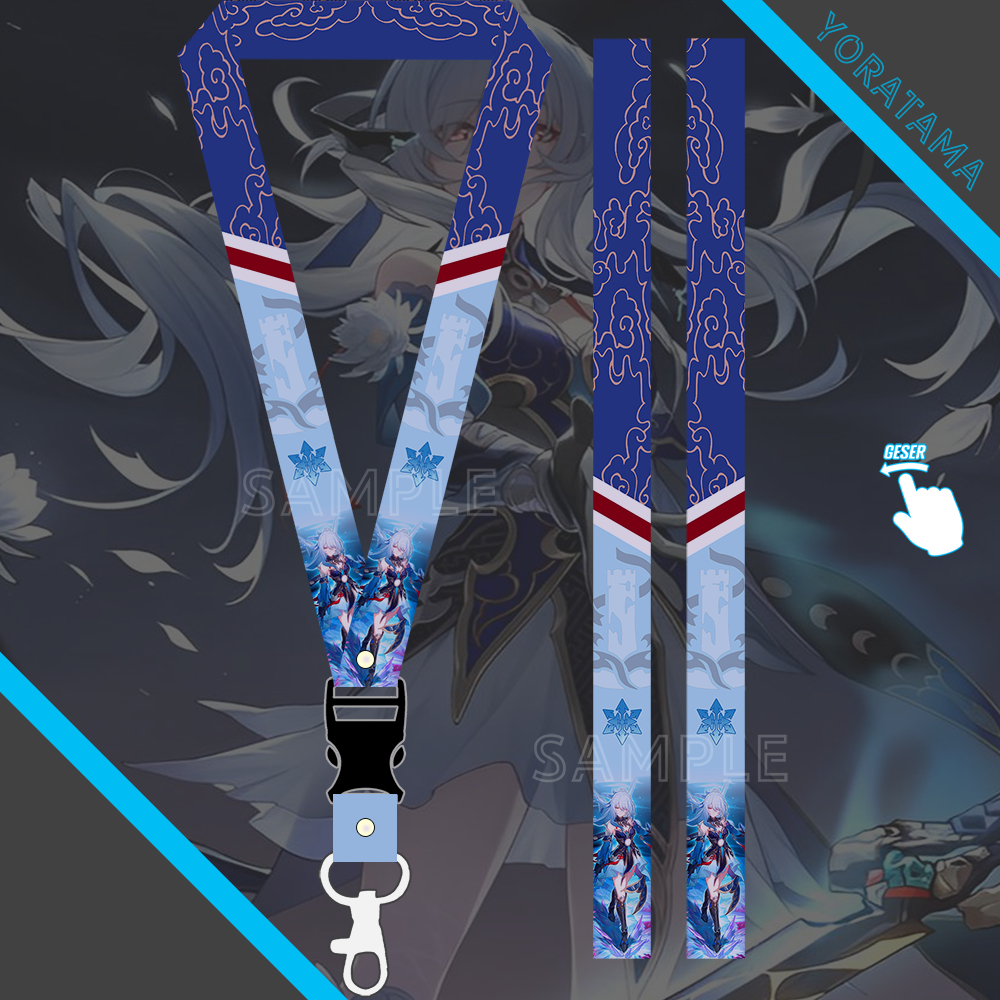

Gantungan Tali Lanyard Jingliu Honkai Star Rail, Gantungan Anime