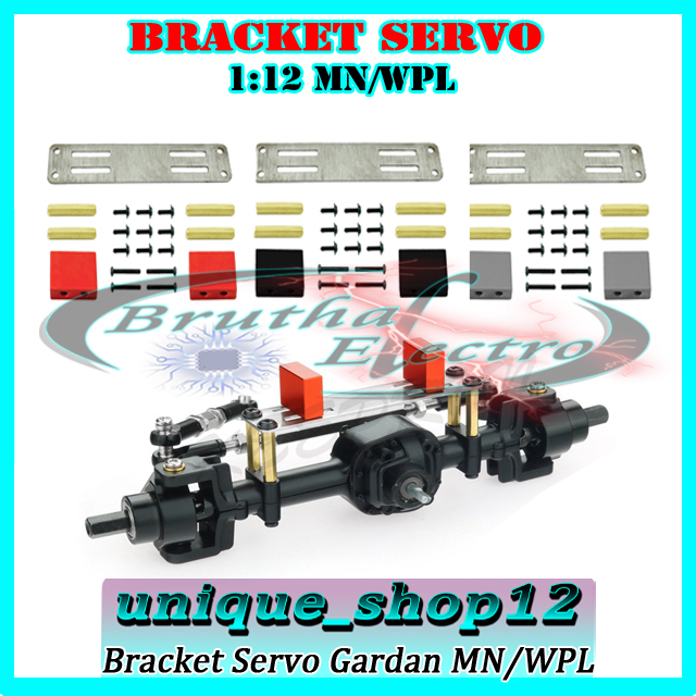Bracket Servo RC Gardan MN/WPL Mounting Dudukan Servo MN/WPL Bahan Metal Universal