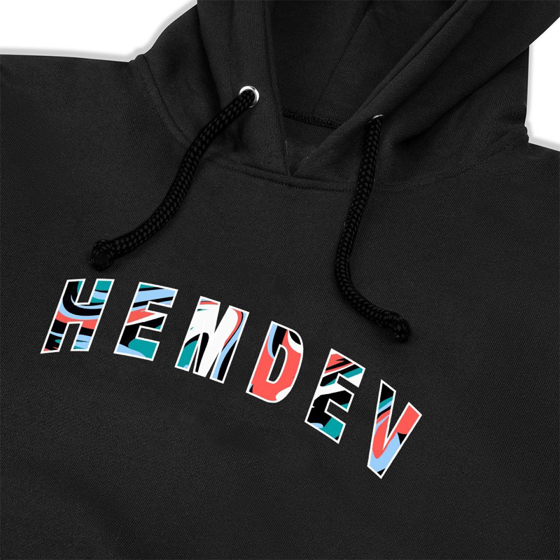 Hemdev Hoodie Ren Logo Black Jacket