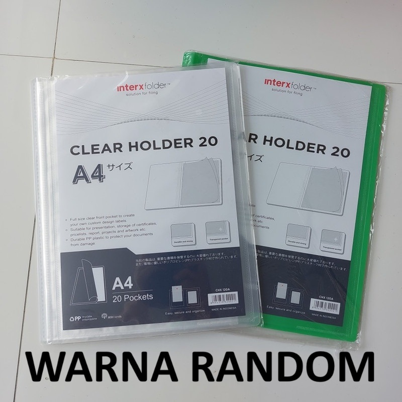 

Clear Holder A4 20 Lembar 1 Buah