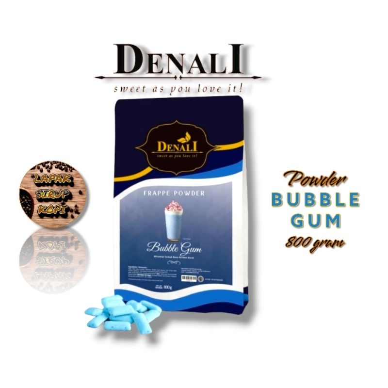 

Denali - bubble gum powder 800gr - bubuk minuman rasa bubble gum