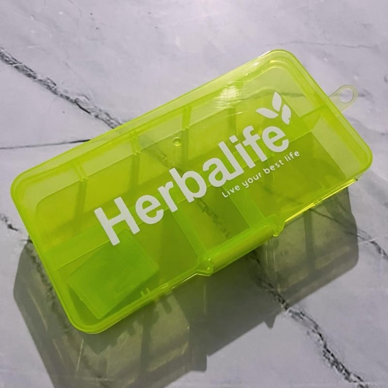 Kotak pil tablet herb*life-Tablet Hijau
