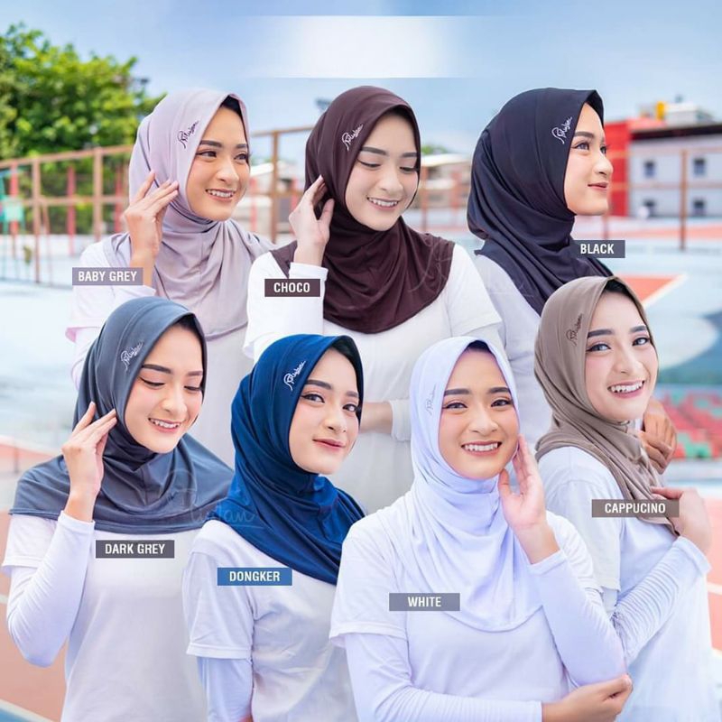 HIjab Bergo Hamidah / kerudung Bergo sport