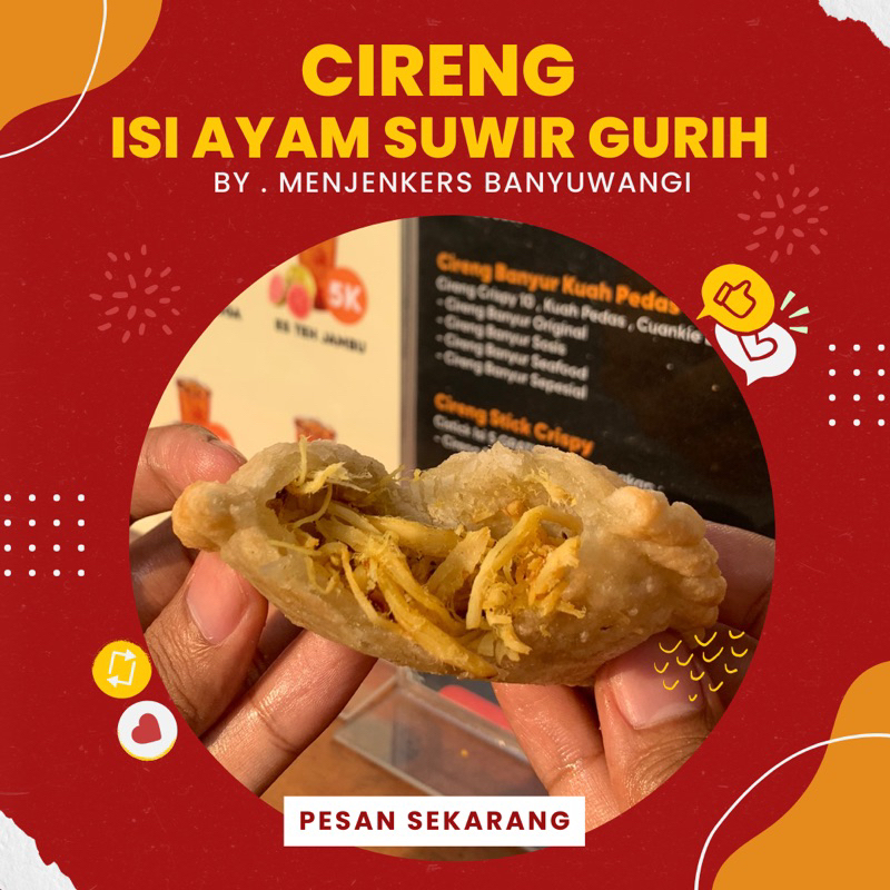 

Cireng Ayam Suwir Gurih Jumbo Isi 3 By.Cirengmenjenk