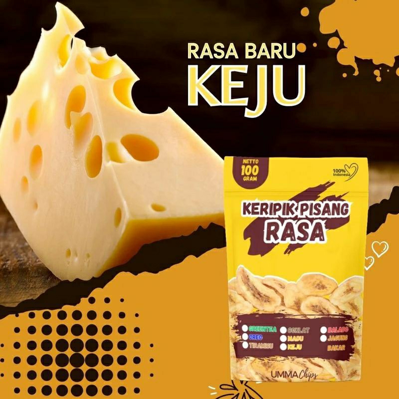 

KERIPIK PISANG RASA KEJU snack cemilan viral 100.gr