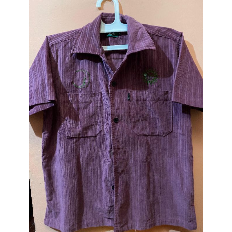 Kevas Moon Sun Corduroy Work Shirt