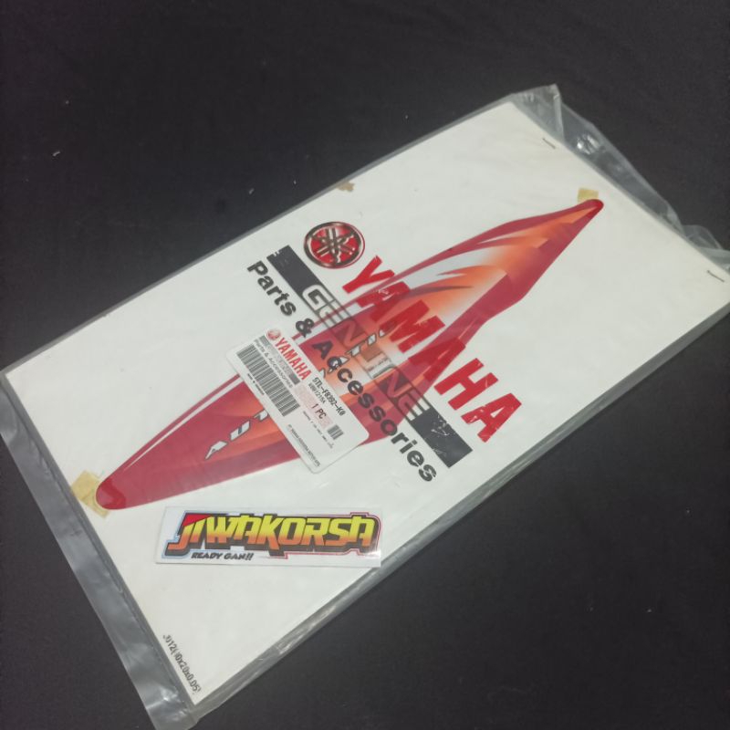 Striping Stiker Sticker Grapict List Body Bodi Tameng Depan Yamaha Mio Sporty 2007 Merah Original