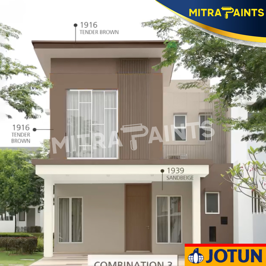 CAT TEMBOK JOTUN INTERIOR EKSTERIOR TENDER BROWN 1916 / COKLAT