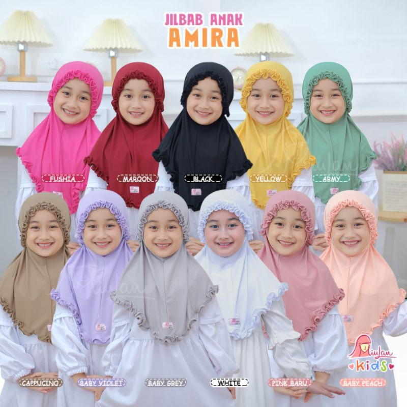 Jilbab Anak Amira Miulan Paud TK Miulan Kids Kerudung Anak Non Pet