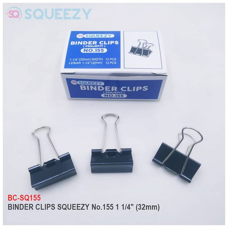 

Binder Clip no.155 SQUEEZY (1pack)