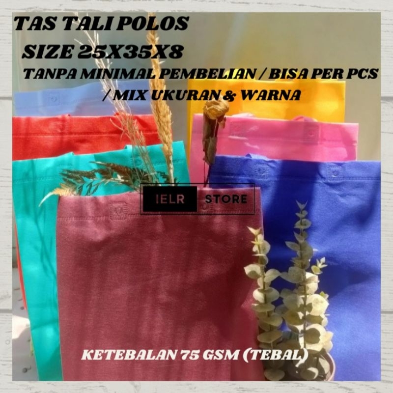 

Tas Goodiebag / Tas Kain Spunbond / Tas Ulang Tahun Standing Handle Box 25x35x8