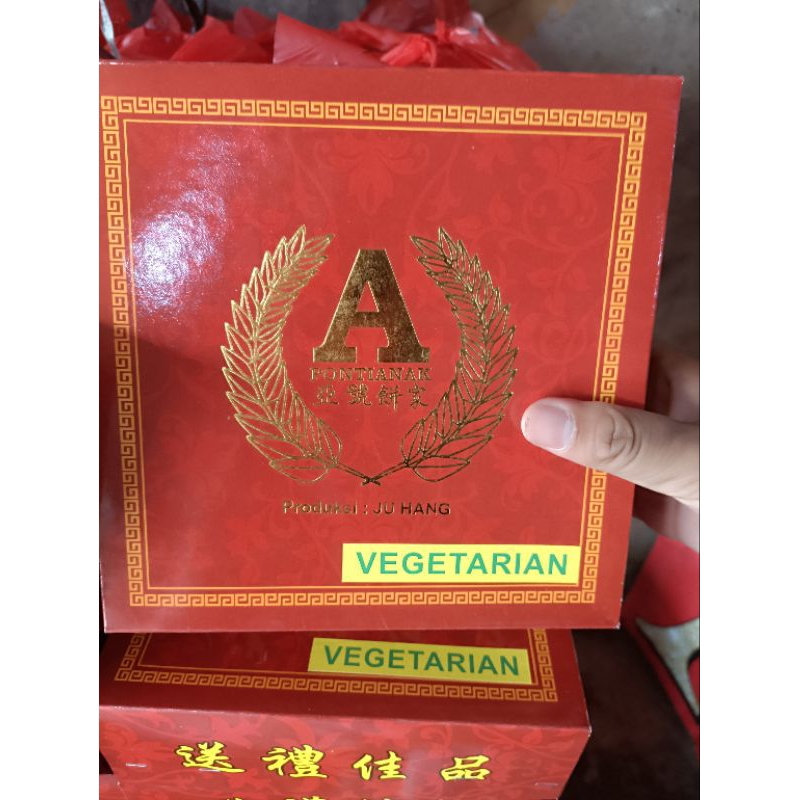 Vegetarian Lapia Besar  Mooncake Kue Bulan Merk A Pontianak Ju Hang