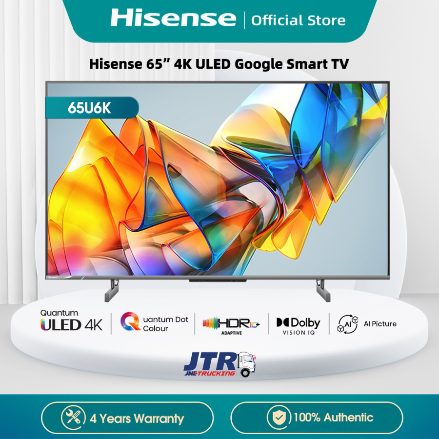 HISENSE 65U6K ULED TV 4K 65 INCH GOOGLE TV HISENSE