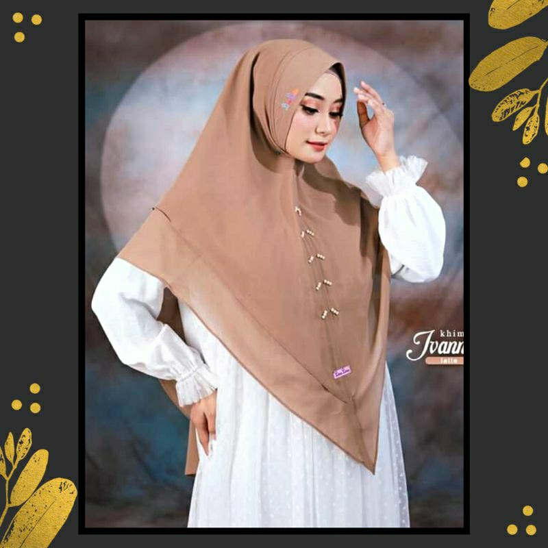 Khimar Ivanna Lina Livia Bahan Ceruty Babydoll Premium Original Linalivia Hijab