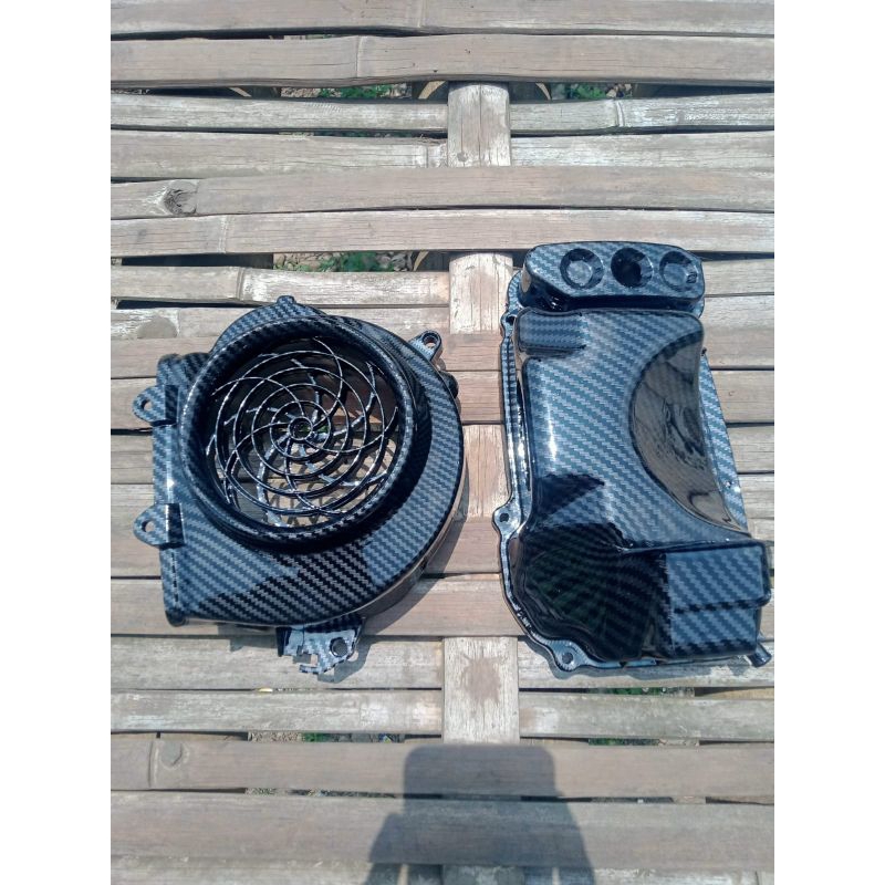 cover paket beat carbu tutup kipas dan tutup box filter CARBON