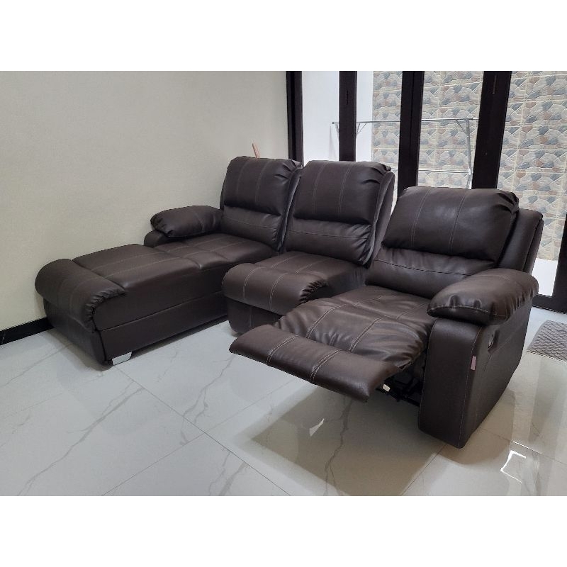 Sofa Recliner L, 3 Seat - LIKE NEW