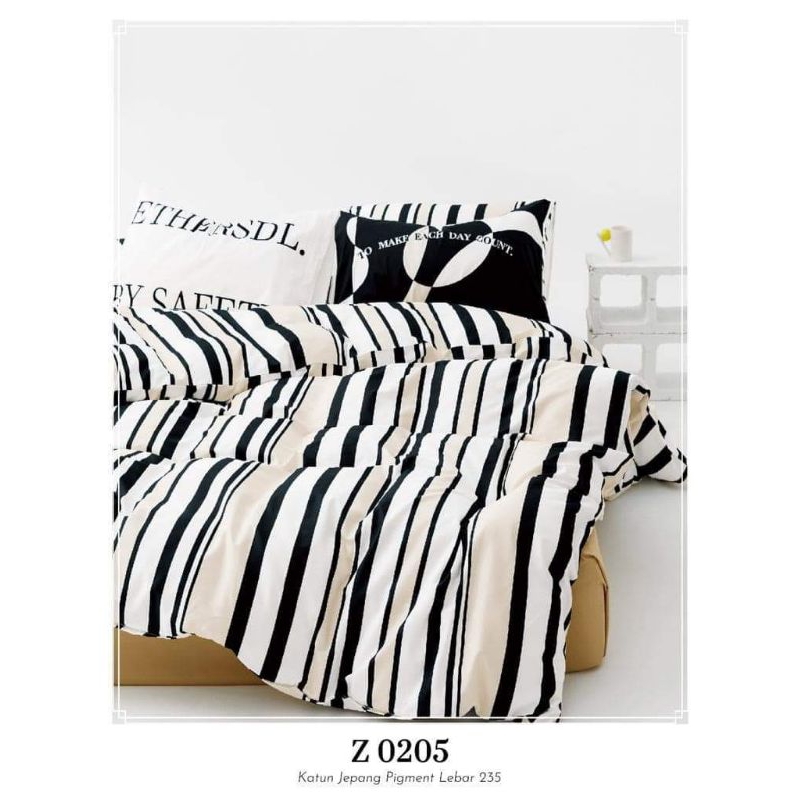 Seprei katun Jepang motif salur