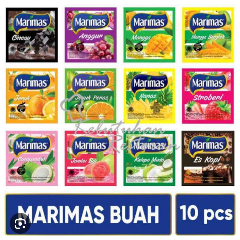 

MARIMAS / MINUMAN SERBUK PERISA BUAH