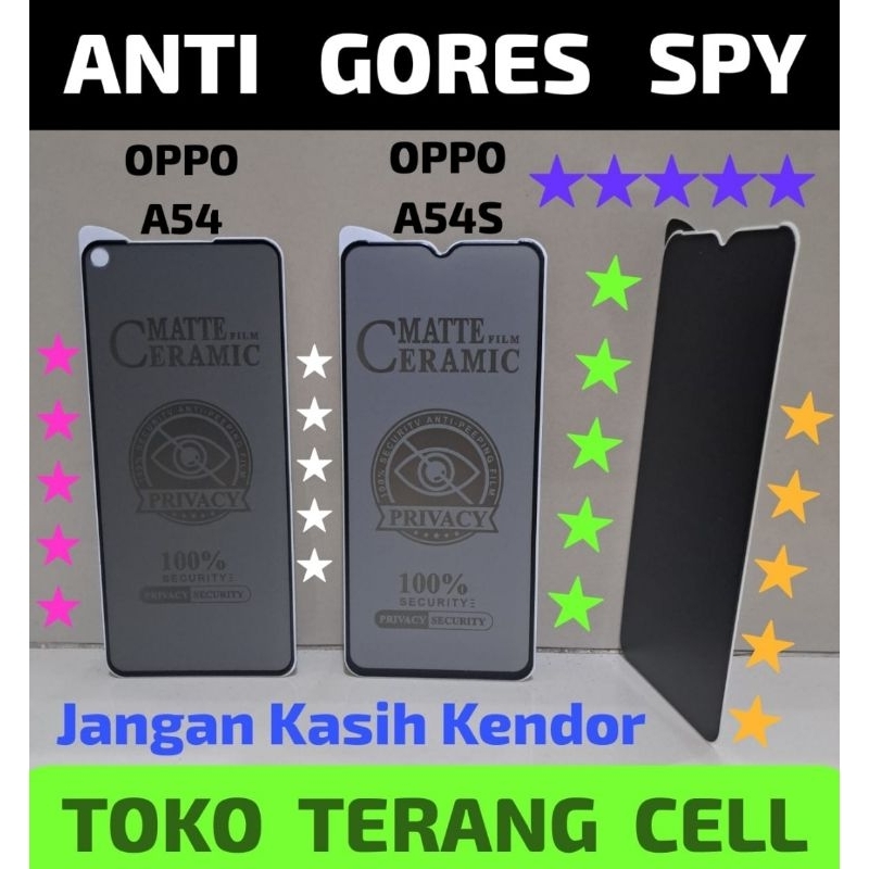 Tg Spy Oppo A54 Oppo A54S / Anti Gores Spy Oppo A54 Oppo A54S / Temper Spy Oppo A54 Oppo A54S / Temp