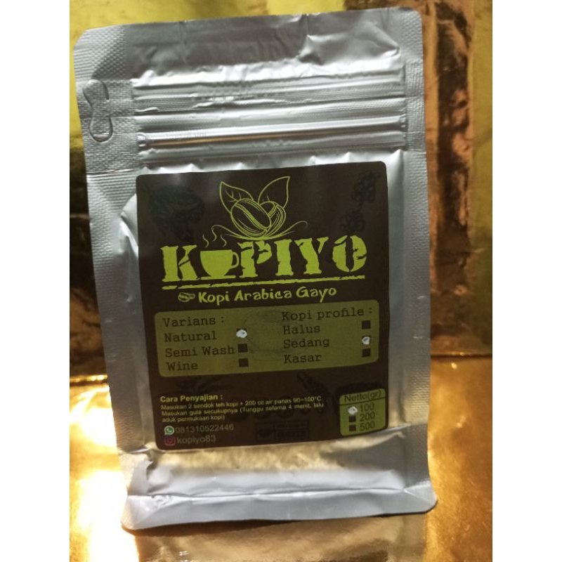 

Arabica Gayo Natural 100gr