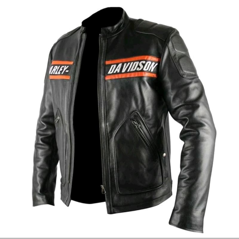 Jaket Motor Harley Davidson Kulit Asli Domba Super Premium Leather Jacket