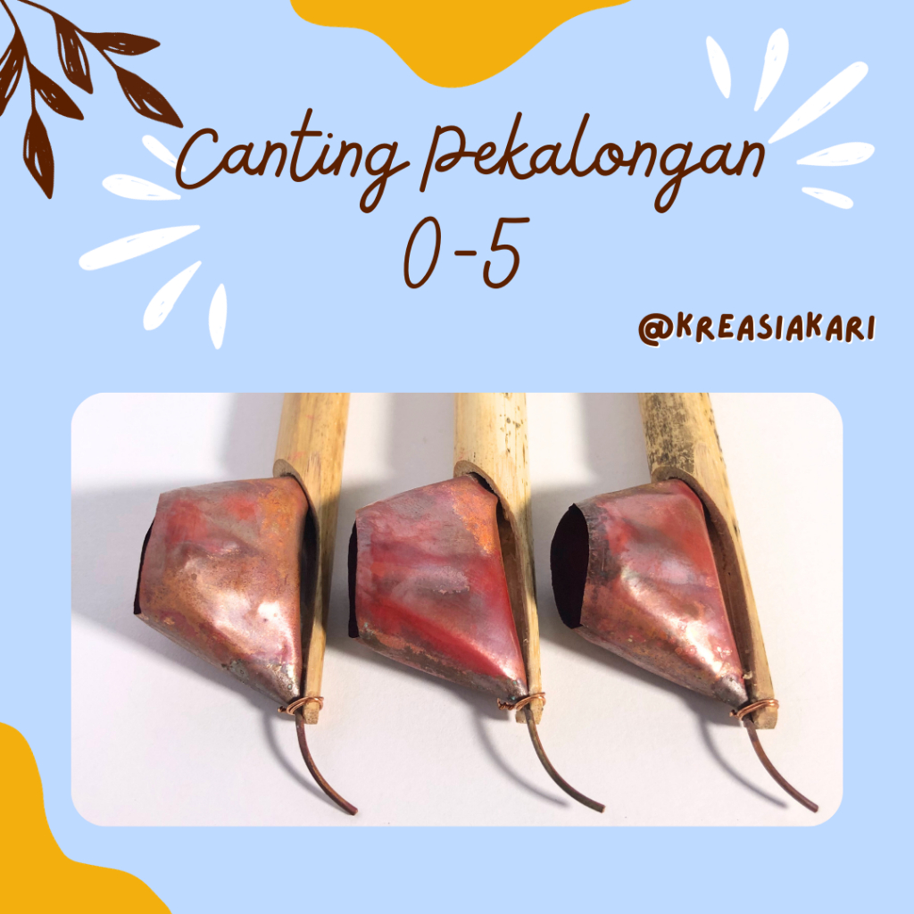 [PERLENGKAPAN BATIK] CANTING PEKALONGAN BATIK SOLO NO 0-5 HARGA PER PCS