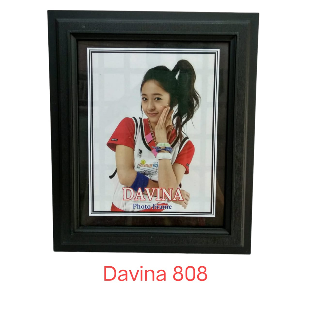 BINGKAI FOTO 8R / 10R ( 20X25 CM ) DAVINA TYPE FRAME PLASTIK HITAM MURAH