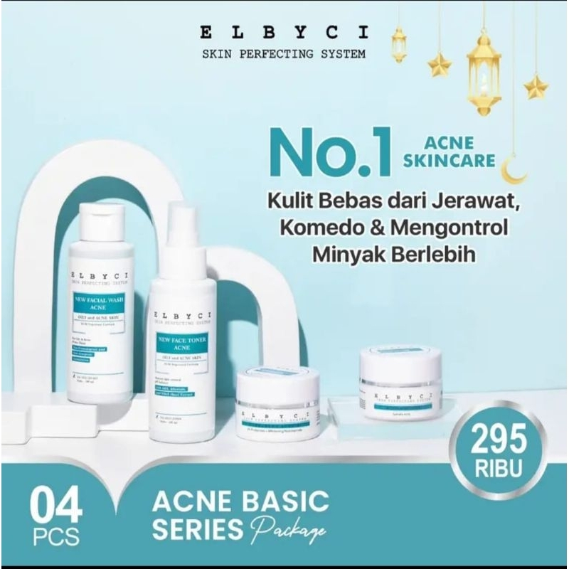 ELBYCI SKINCARE PAKET ACNE  ( SKINCARE PERAWATAN KULIT WAJAH | PENCERAH WAJAH | PEMUTIH WAJAH | KULI