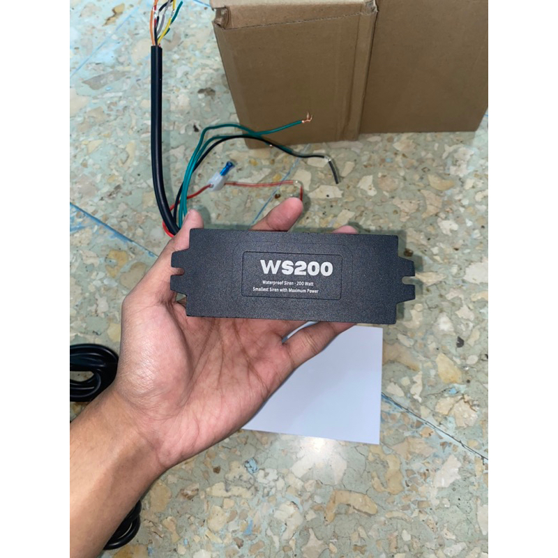 SIRINE KLAKSON MOTOR MOBIL WS200 REPLIKA WHELEN HHS UKURAN KECIL WATERPROOF