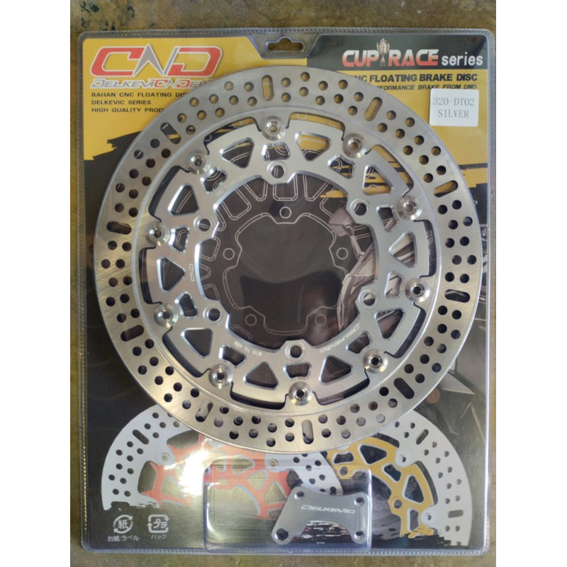 PIRINGAN DEPAN CAKRAM DELKEVIC 320MM DT02 NINJA RR NINJA 250 NINJARR NINJA250 CNC FLOATING BRAKE DISK DISC DISCBRAKE DISKBRAKE 320 MM LUBANG BAUT 6