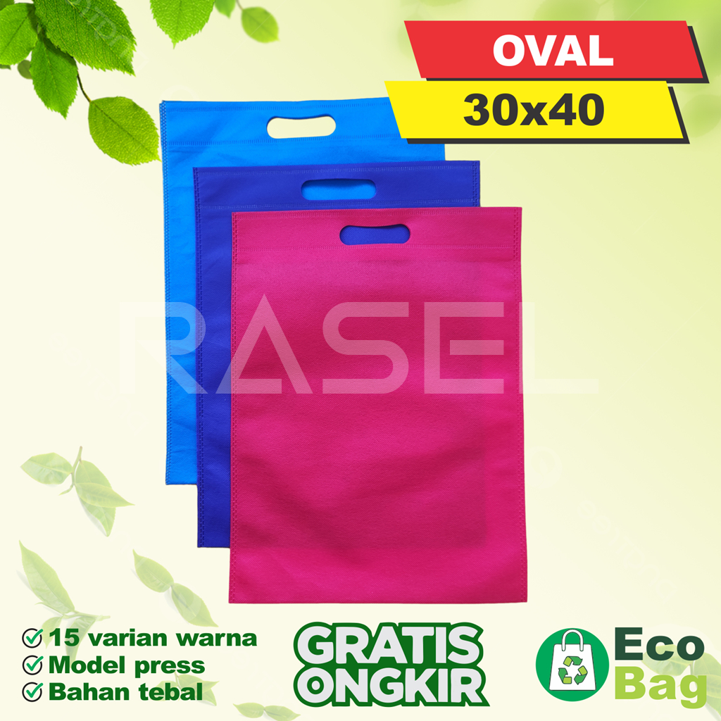 Tas 30x40 spunbond goodie bag polos kantong souvenir